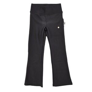 NWT RBX Active Athleisure Girls S 7/8 Black Flare Yoga Pants‎ Wide Leg Athletic